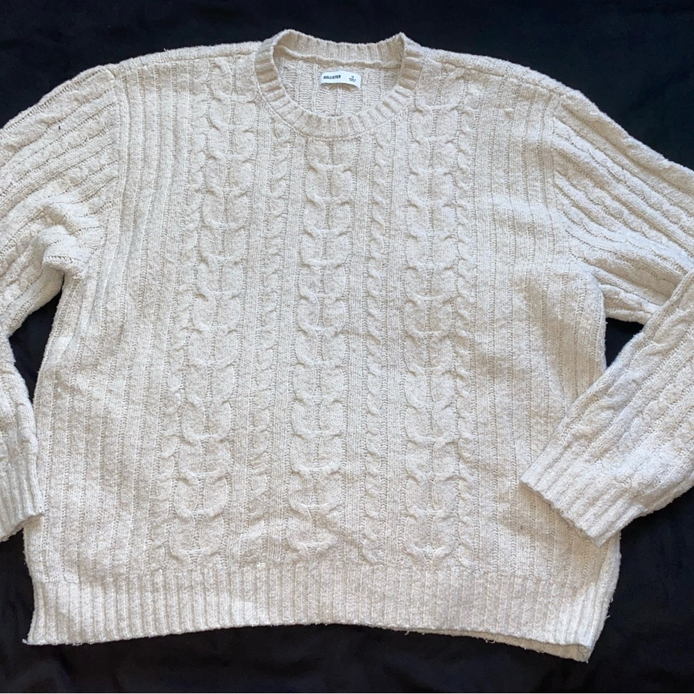 Cream Cable Knit Sweater